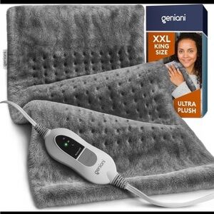 GENIANI XXL 18"x26" Heating Pad for 2X-Large 18"x26", Soft Gray